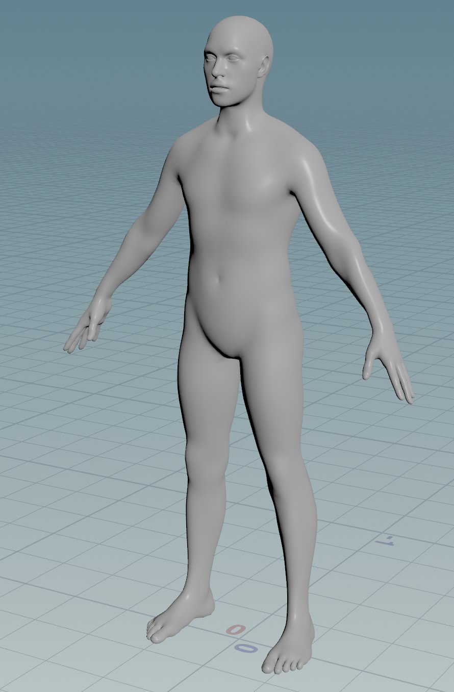 OOD input — posed humanoid figure